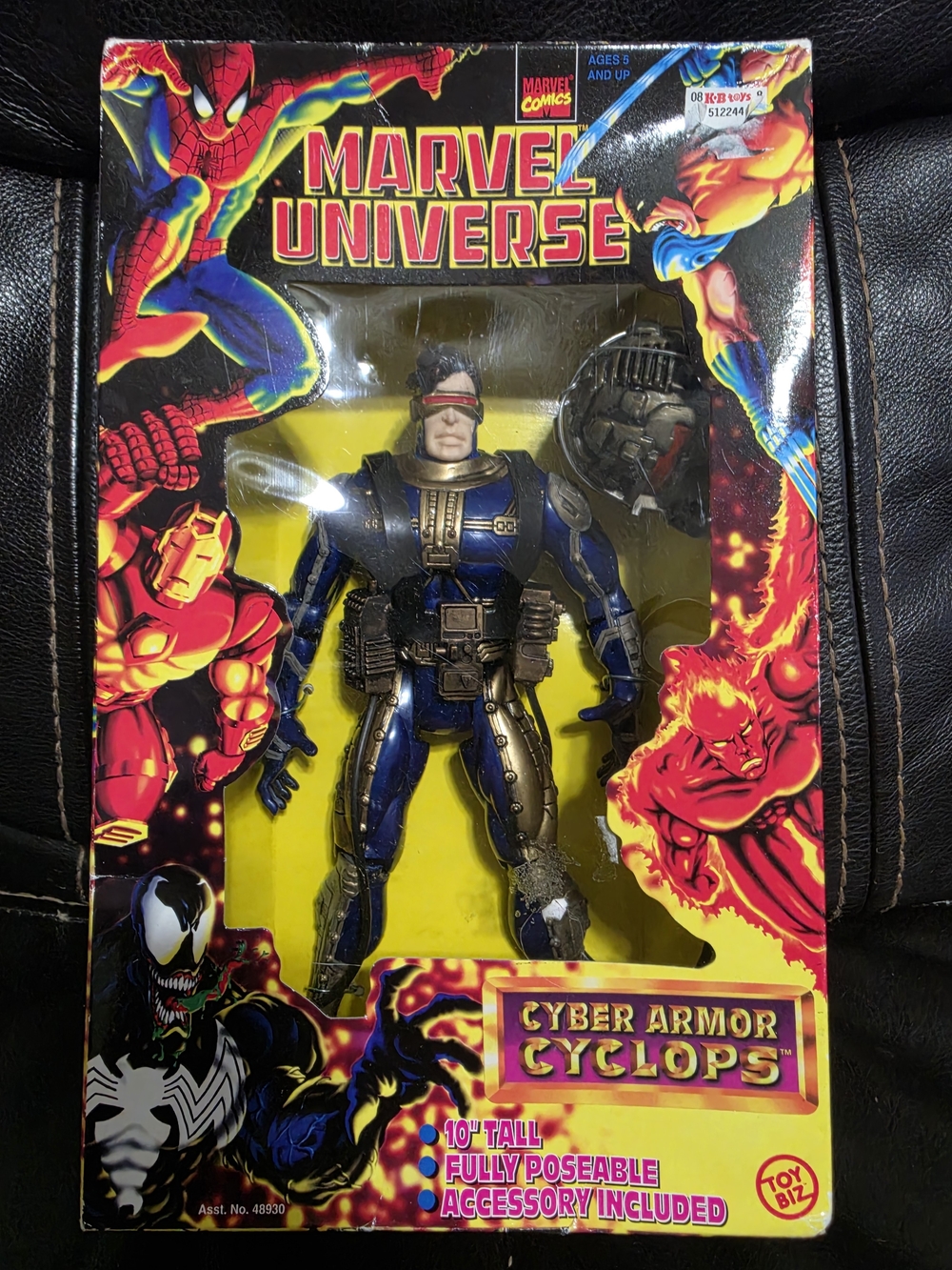 1998 Marvel Universe Marvel Comics 10" Cyber Armor Cyclops Toy Biz